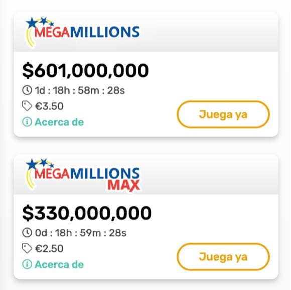 Paso 3 – Seleccione la lotería Mega Millions